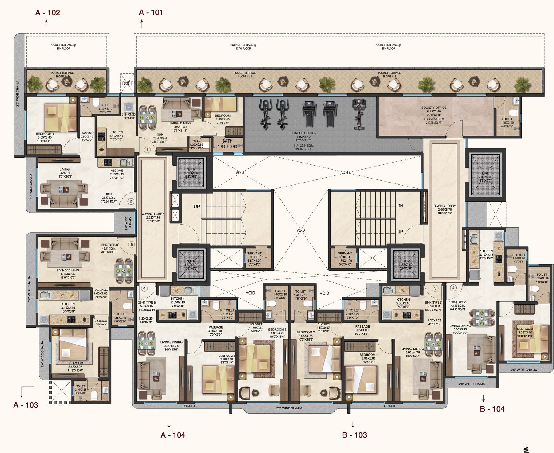 14th floor plan